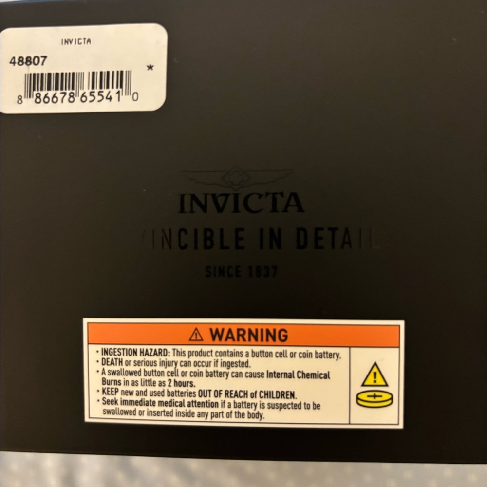 Invicta Yellow Watch Box